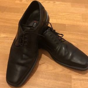 Men’s ecco black oxford’s leather shoes size 46/12-12.5